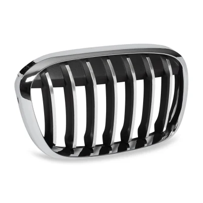Front Chrome and Silver Kidney Grille for BMW X1 F48 model (Right)